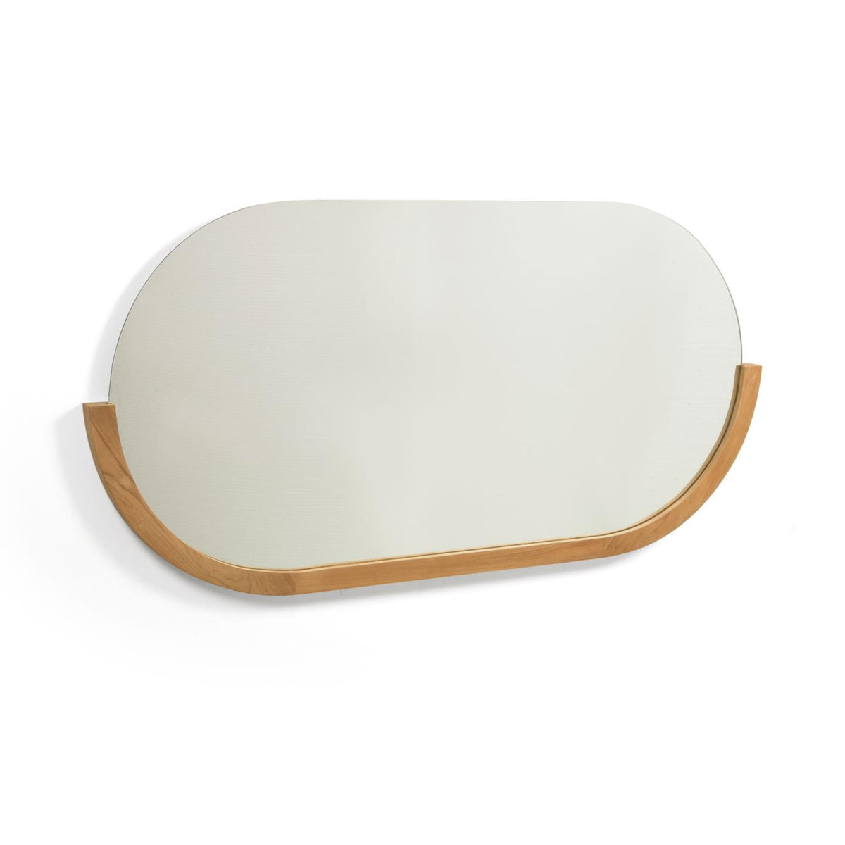 Se KAVE HOME Rokia vægspejl, oval - spejlglas og natur teaktræ (90x55) ❤ Kæmpe udvalg i Kave Home - Køb online på udsalg og tilbud lige nu ❤ Super billig fragt og lynhurtig levering - Varenummer: Boboonline-68783 og barcode / Ean: 8433840685663 på lager - Udsalg på Interiør,Spejle,Vægspejle Op til 61% rabat - Mere end 2.739 populære mærker på tilbud