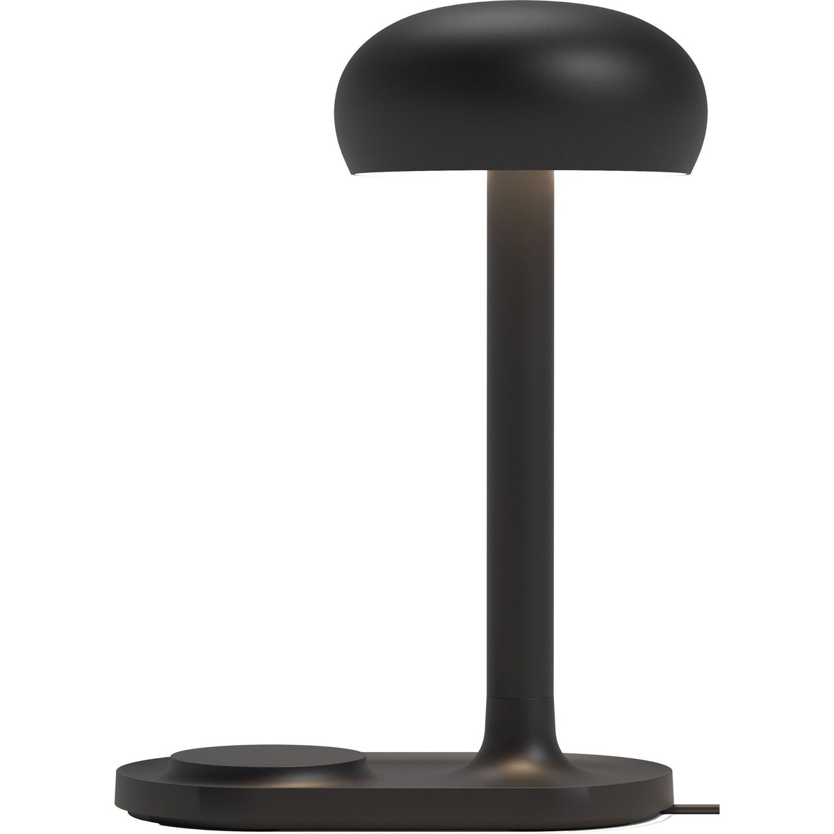 Eva Solo Emendo lampe i sort med indbygget Qi trådløs oplader