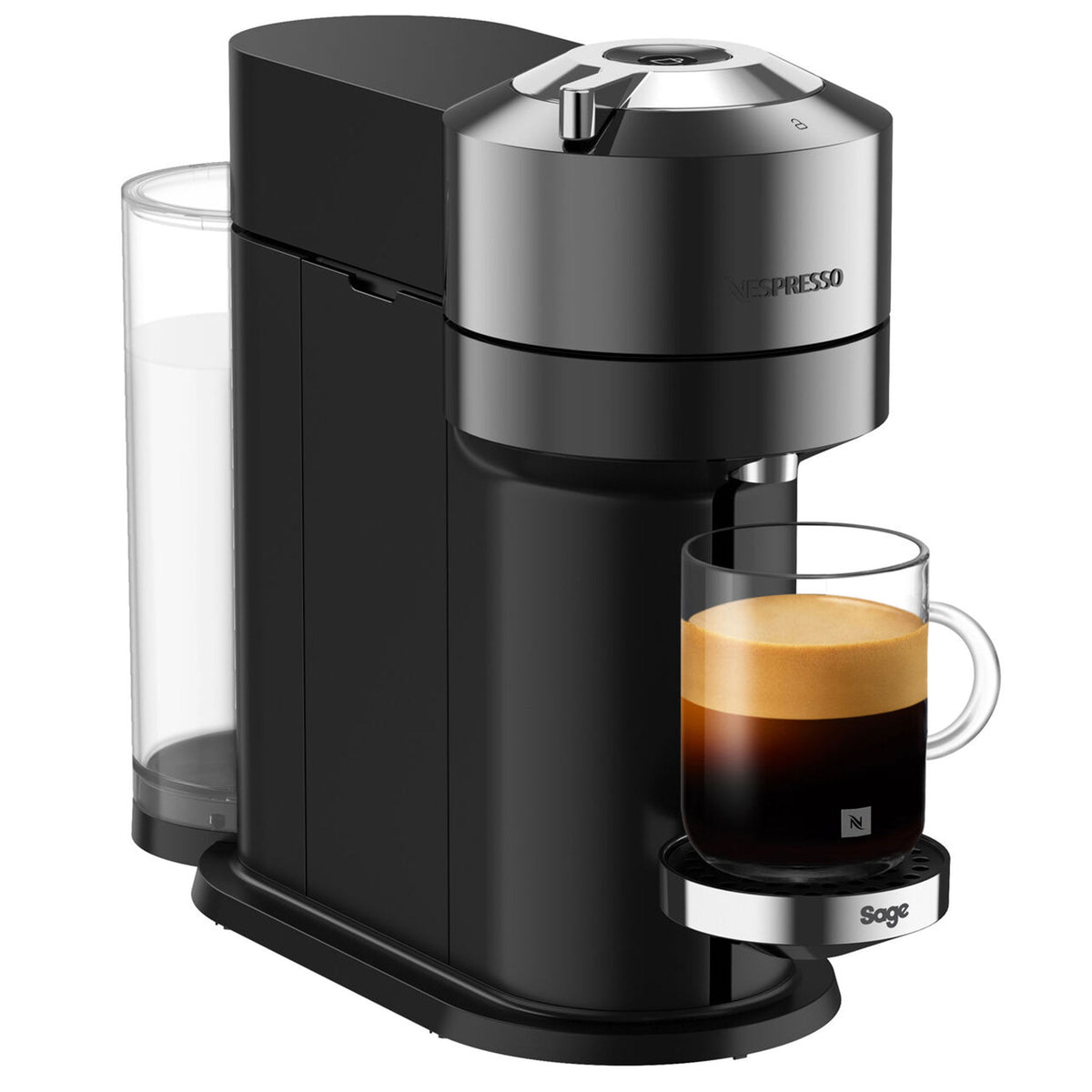 Nespresso by Sage Vertuo Next Deluxe SNV 540 kapselmaskine i krom