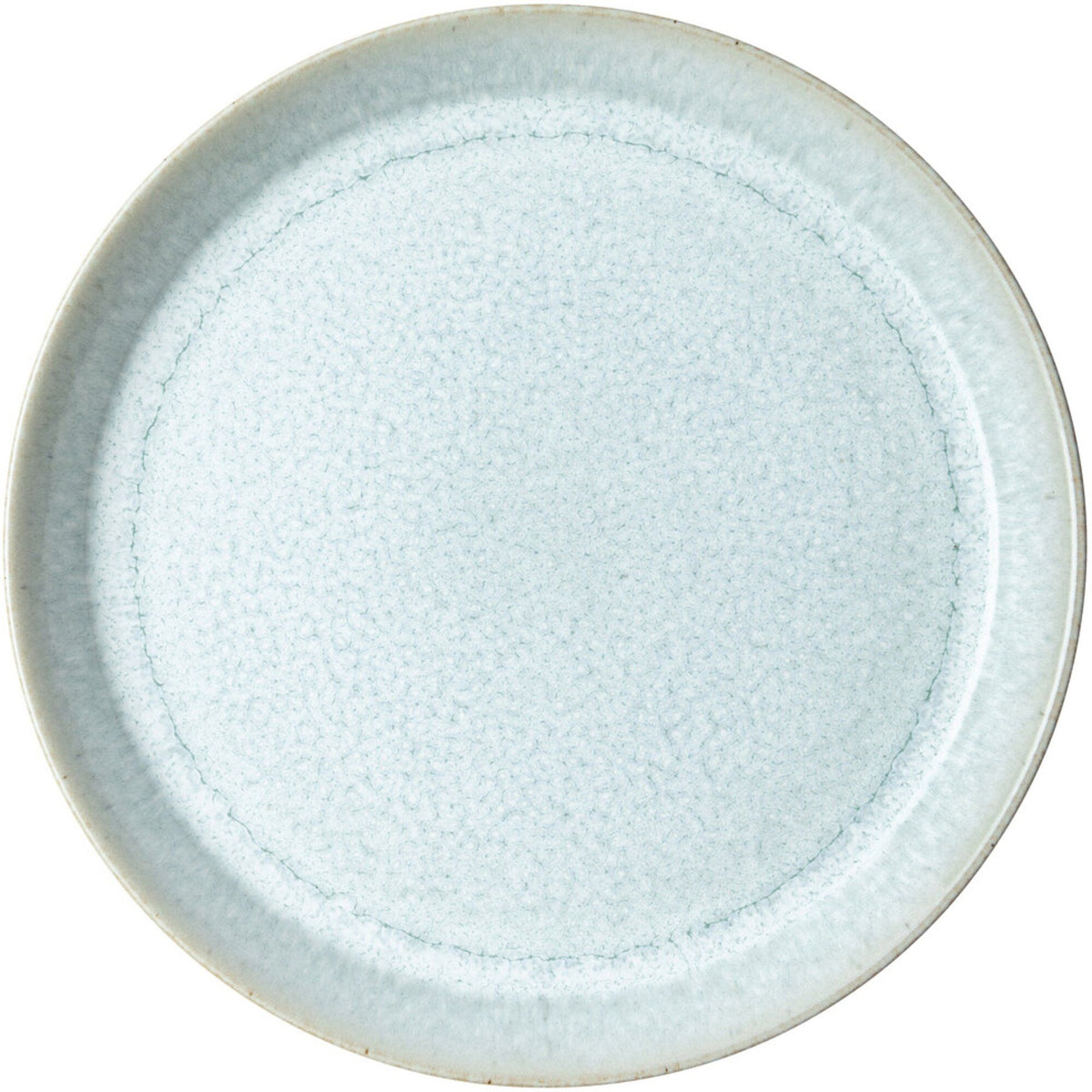 Denby Kiln Green tallerken i stentøj med grønlig glasur, 21,5 cm