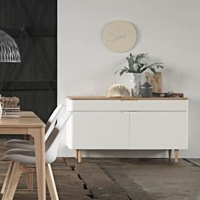 Se Actas skænk i olieret eg og hvidmalet mdf på tilbud! Billigt udsalg online. Hurtig levering, 1-2 hverdage. Spar op til 63%.
