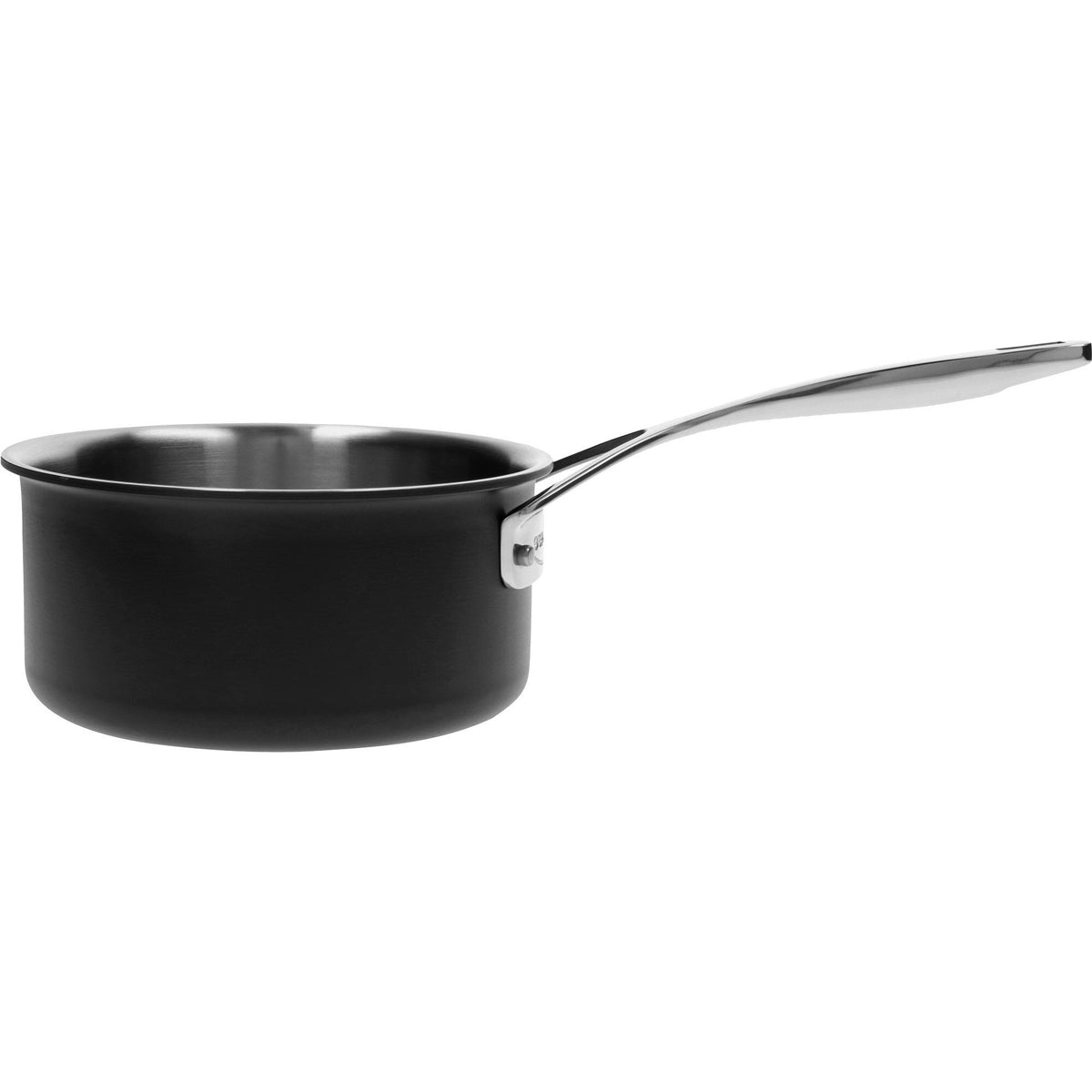 Demeyere Black 5 kasserolle i rustfrit stål, 1,5 liter og 16 cm