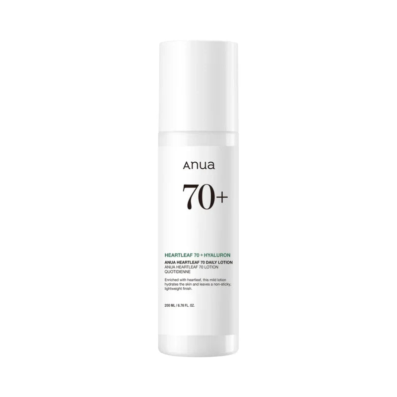 ANUA Heartleaf 70+ Daily Lotion i 200 ml flaske