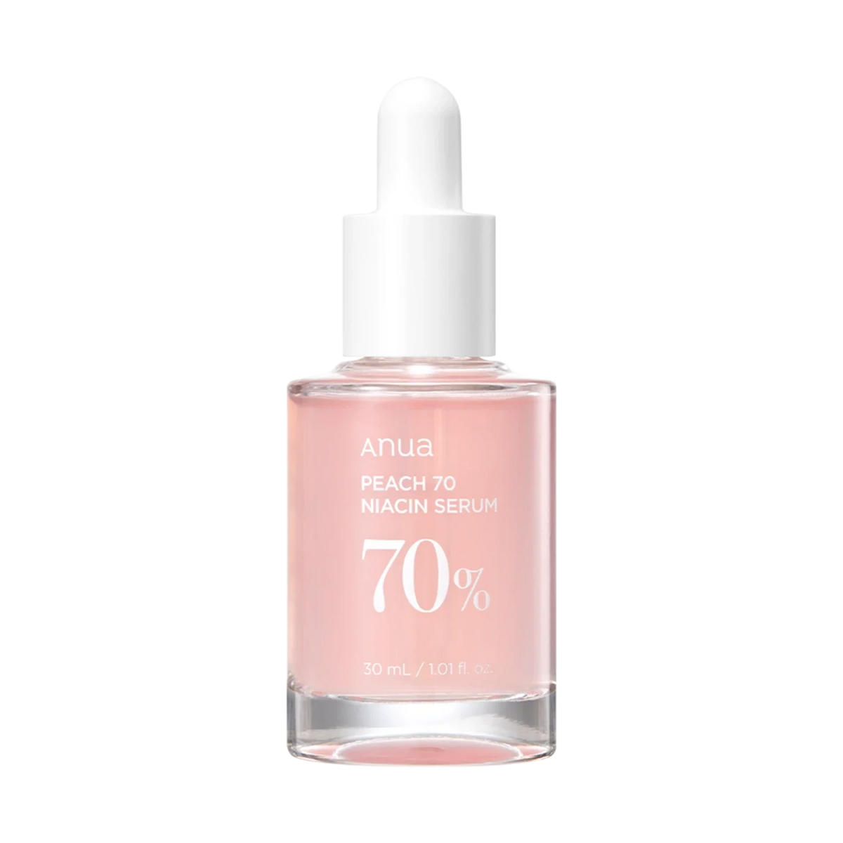 ANUA Peach 70% Niacinamide Serum, let fugtgivende serum med ferskenekstrakt, 30 ml