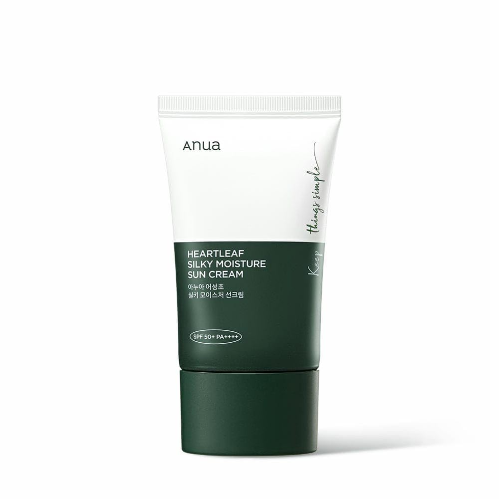 Anua Heartleaf Silky Moisture Sun Cream SPF50+ PA++++, 50 ml solcreme