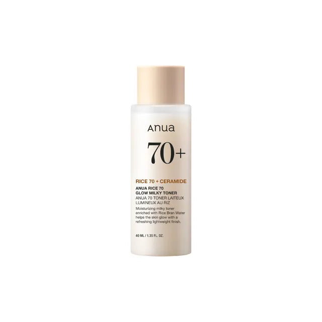 Anua Rice 70 Glow Milky Toner med 70 % risvand til glass-skin-look