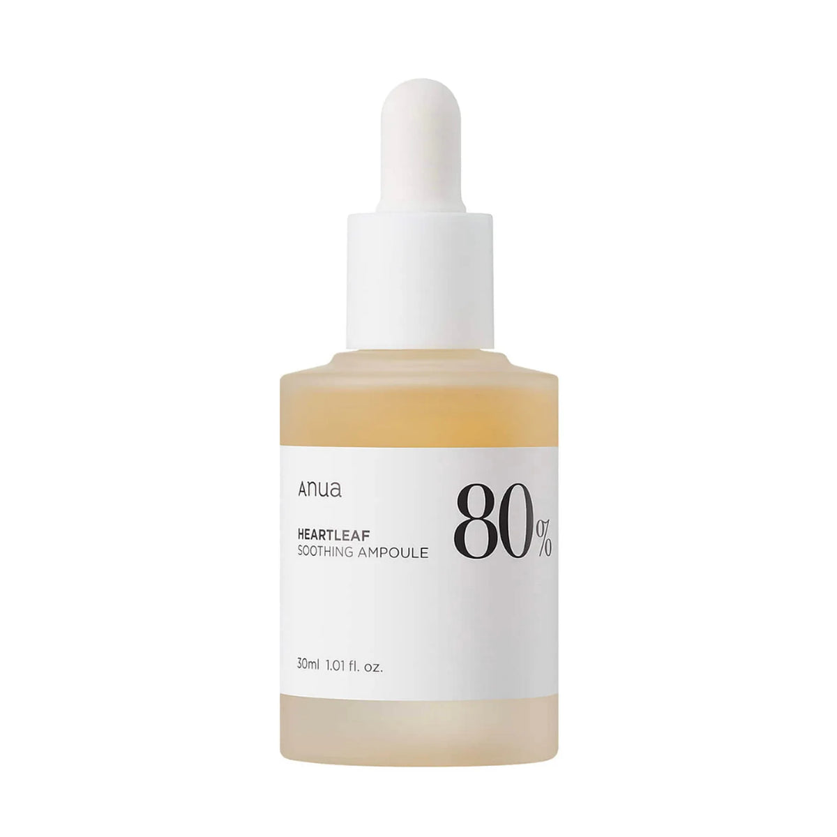 ANUA Heartleaf 80% Moisture Soothing Ampoule, 30 ml serum med hjerteblad