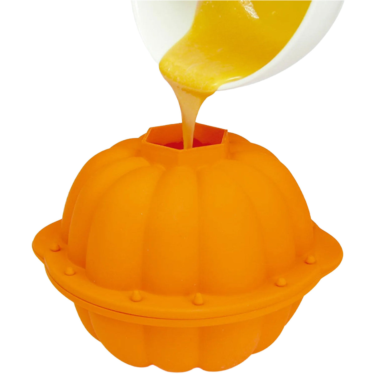 Lékué silikoneform i form af et græskar til halloweenkage