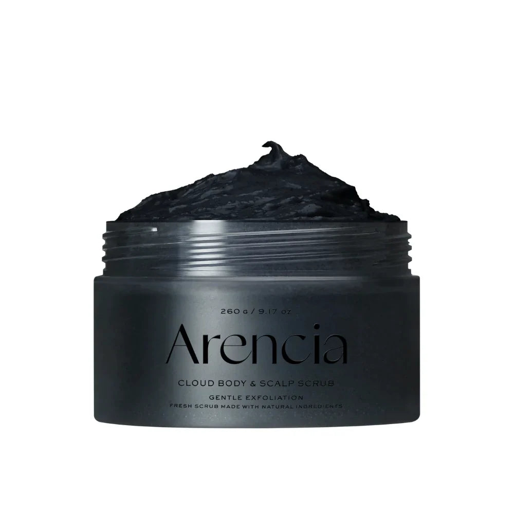 Arencia Fresh Cloud Body & Scalp Scrub i varianten Black Tea & Yuzu