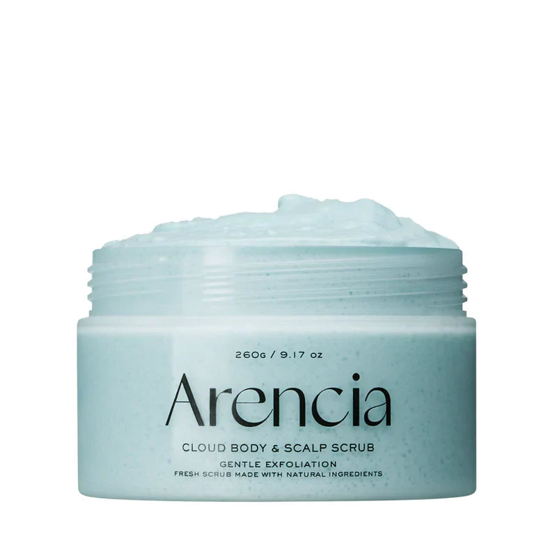 Arencia Fresh Cloud Body & Scalp Scrub i duften French Mint & Lily