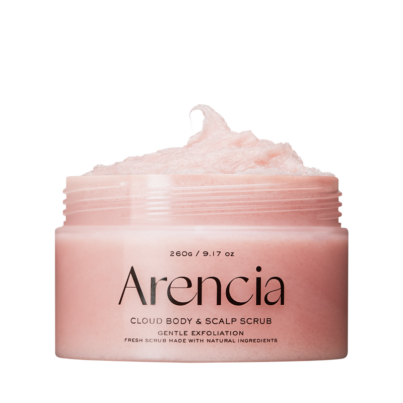 Arencia Fresh Cloud Body & Scalp Scrub i duften Lavender & Pear