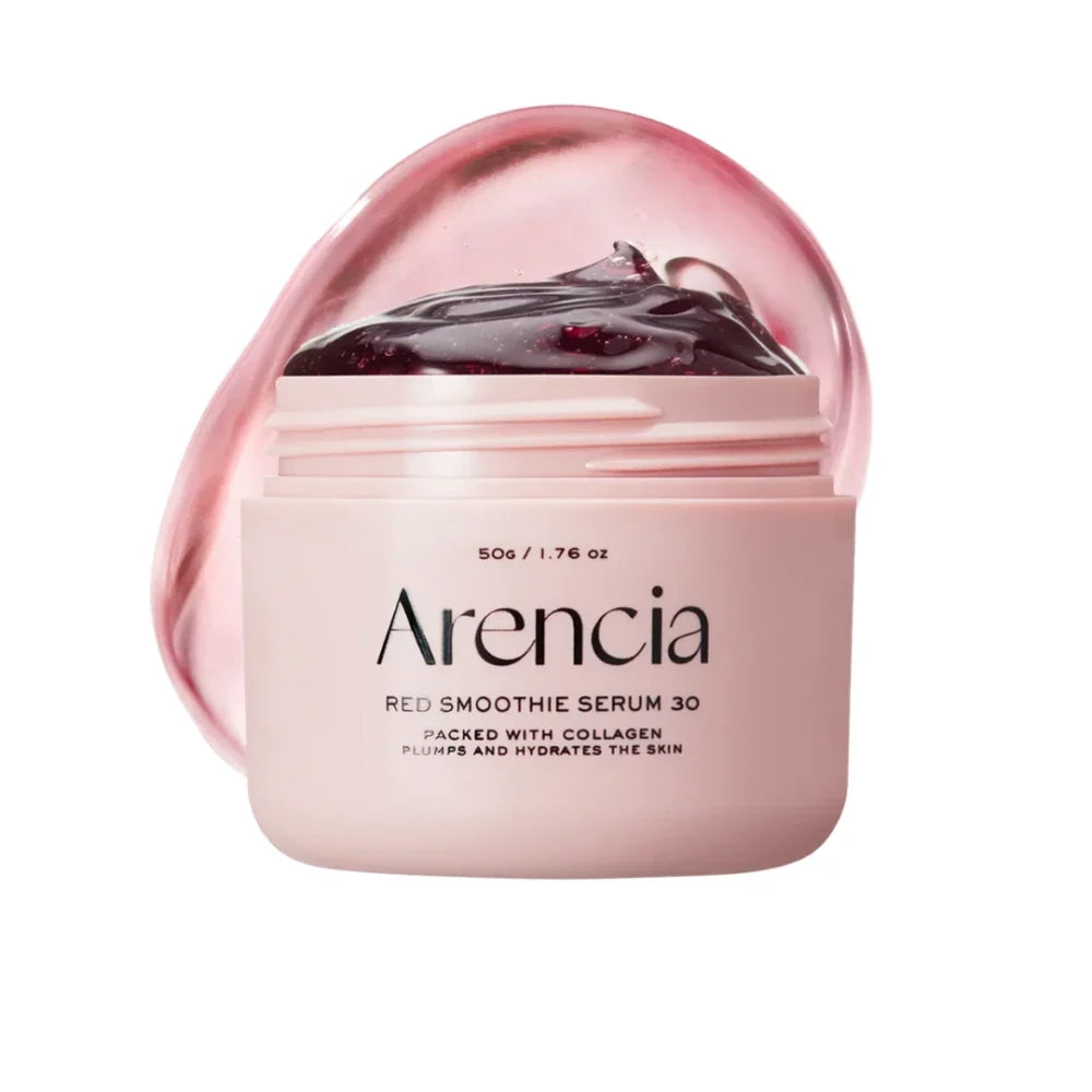 Arencia Red Smoothie Serum 30, rødt gelé-serum med sorbetlignende konsistens