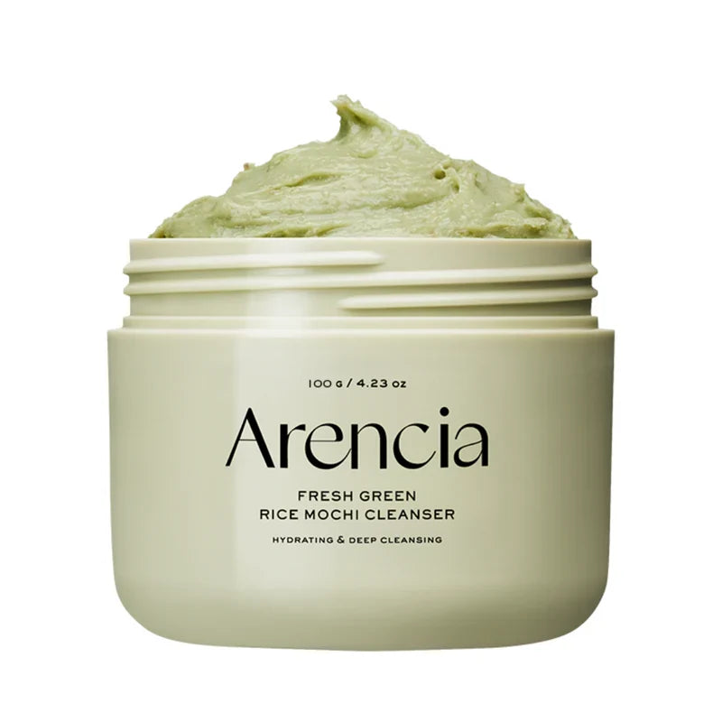Arencia Fresh Green Rice Mochi Cleanser, vandbaseret 2-i-1 ansigtsrens