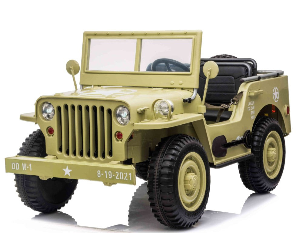 Se Army Classic Adventure XXL m/3 sæder + 4x24V Motor + Gummihjul ✔ Kæmpe udvalg i Megaleg - Køb online på udsalg og tilbud lige nu ✔ Billig fragt og hurtig levering - Varenummer: MMAction-28430 og 5712548284303 på lager - Udsalg på Elbiler til Børn 21-24V Op til 61% rabat - Mere end 2.739 populære mærker på tilbud