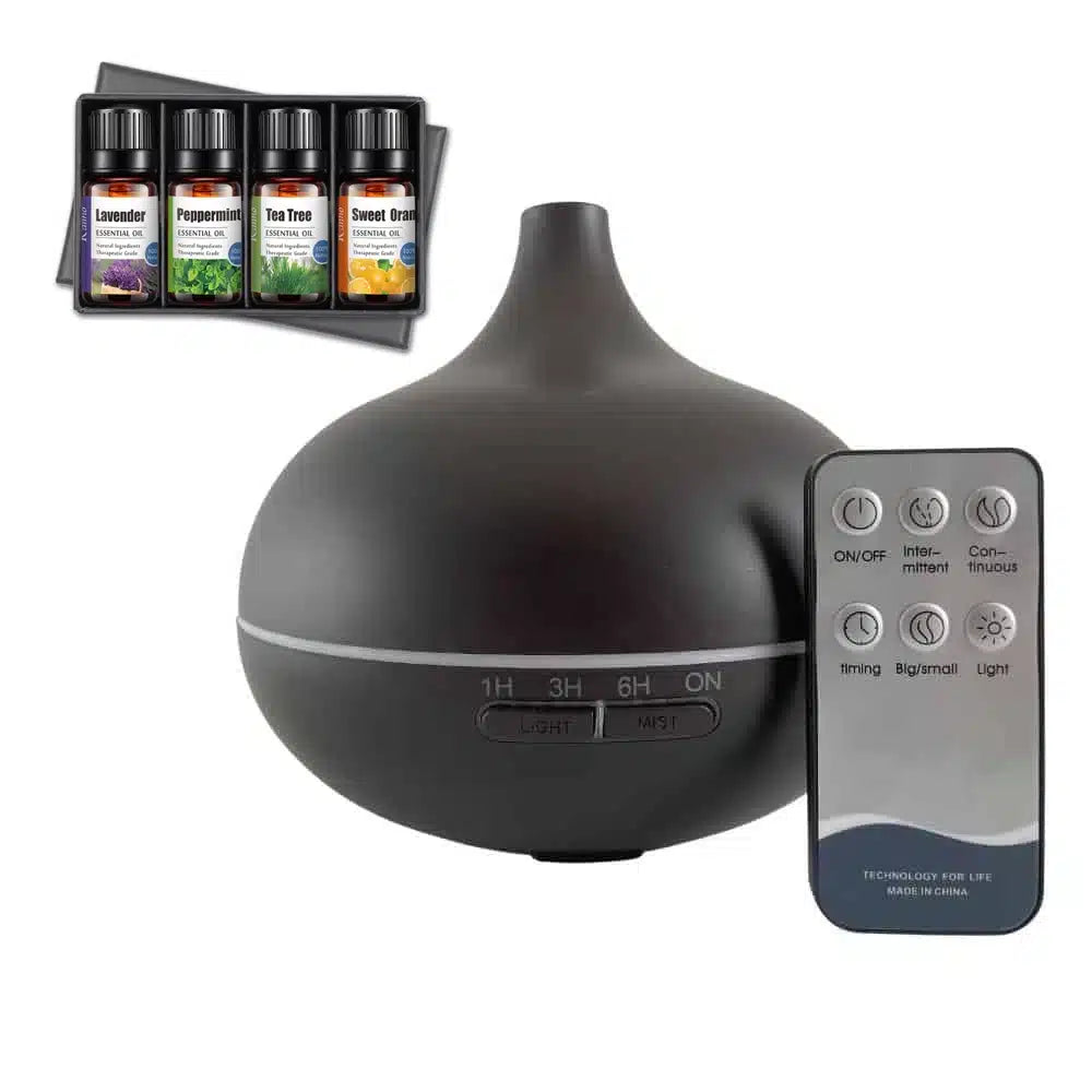 Se Aroma Diffuser - Stilren og smuk - 300 ml. (fås med aroma oliekit) - Mørkebrun inkl. Aromakit Jasmin Lavendel Lemongræs Rose ✔ Kæmpe udvalg i Satana - Køb online på udsalg og tilbud lige nu ✔ Billig fragt og hurtig levering - Varenummer: Satana-1371206 på lager - Udsalg på Sundhed > Håndsæbe > Spar stort – op til 53% - Over 2.739 brands med kæmpe udsalg