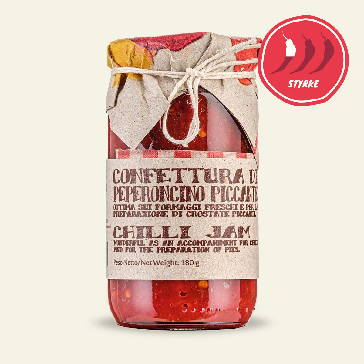Glas Artigiani dei Sapori chilimarmelade til pizza