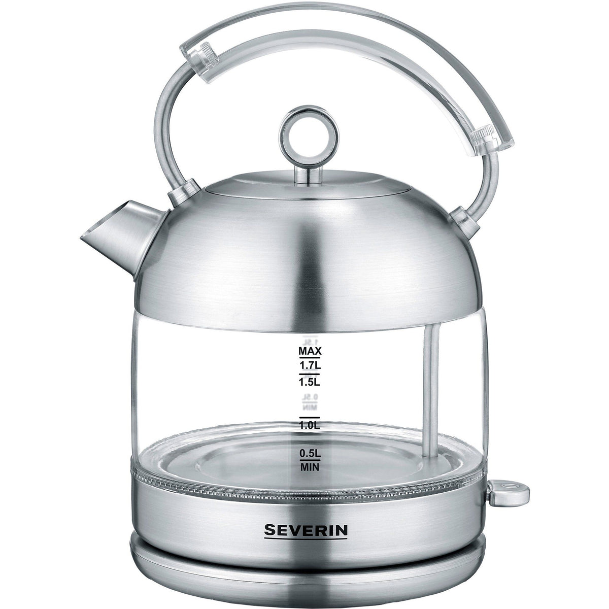 Severin Retro elkedel i glas, 1,7 liter