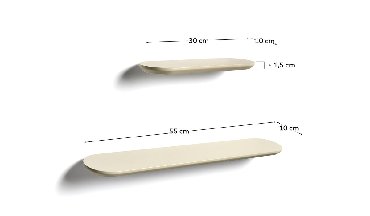 Se KAVE HOME Arely hylder - beige MDF (35cm/55cm) (sæt med 2) ❤ Kæmpe udvalg i Kave Home - Køb online på udsalg og tilbud lige nu ❤ Meget billig fragt og hurtig levering: 1 - 2 hverdage - Varenummer: Boboonline-123572 og barcode / Ean: 8447305063668 på lager - Udsalg på Møbler,Hylder,Væghylder,
Møbler,
Hylder,
Dagligstue,
Hylder til stuen,
Badeværelse Spar op til 51% - Over 785 kendte brands på udsalg