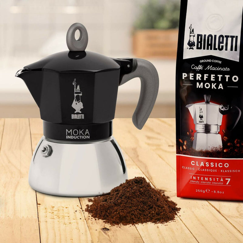 Italiensk Kaffebrygger Bialetti Moka Rustfrit stål Aluminium 200 ml 4 Skodelice