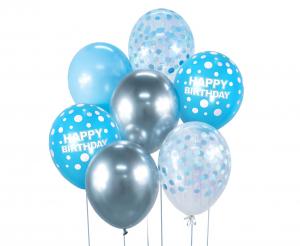 Se Ballonbuket B&C Glædelig Fødselsdag Sølv Og Blå 7 Stk. ✔ Kæmpe udvalg i Godan - Køb online på udsalg og tilbud lige nu ✔ Billig fragt og hurtig levering - Varenummer: Barlife-697745 og 5902973166958 på lager - Udsalg på Fest - Balloner - Latex Ballon Få op til 67% i rabat - Over 1.798 mærker samlet på udsalg