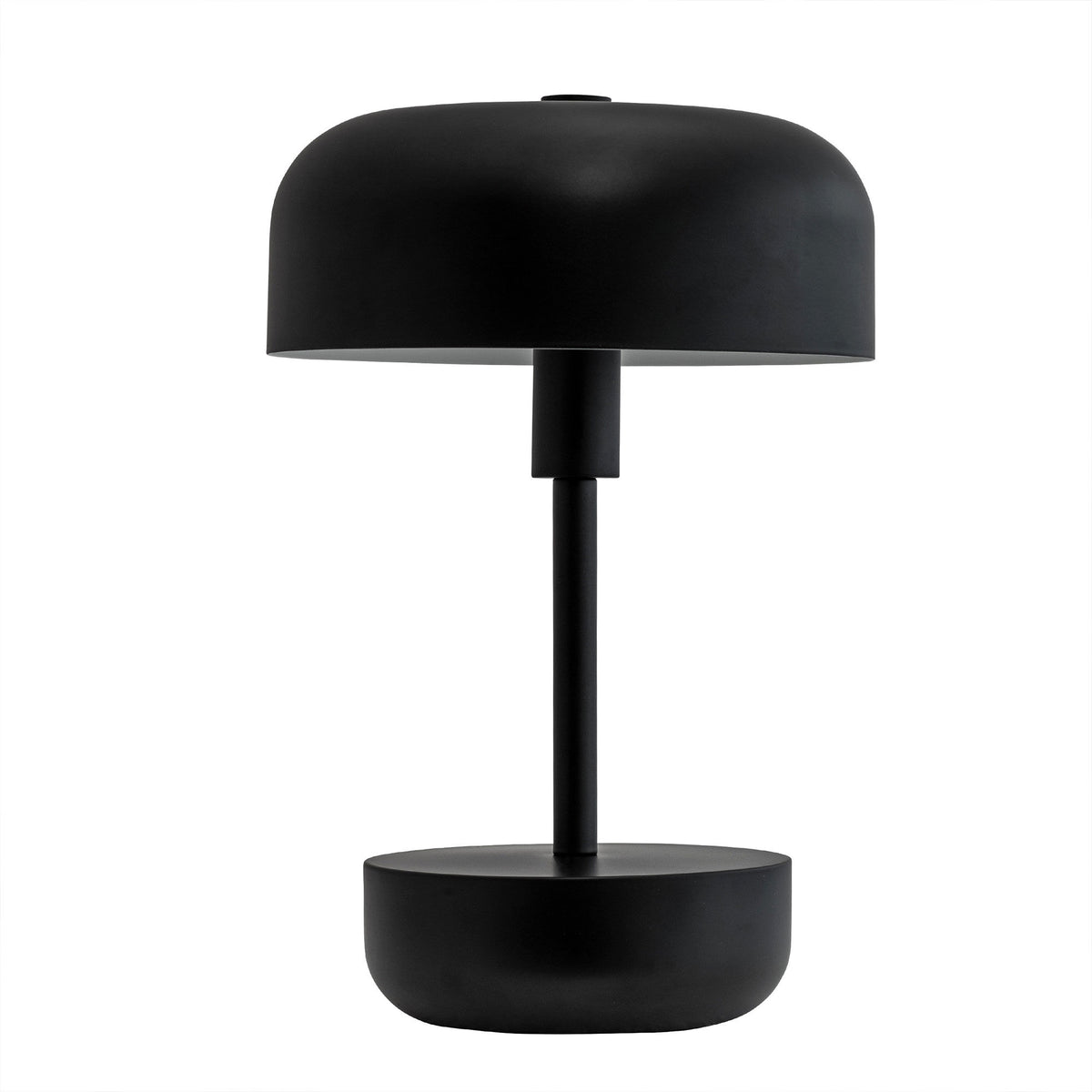 Sort genopladelig LED bordlampe Haipot fra Dyberg Larsen