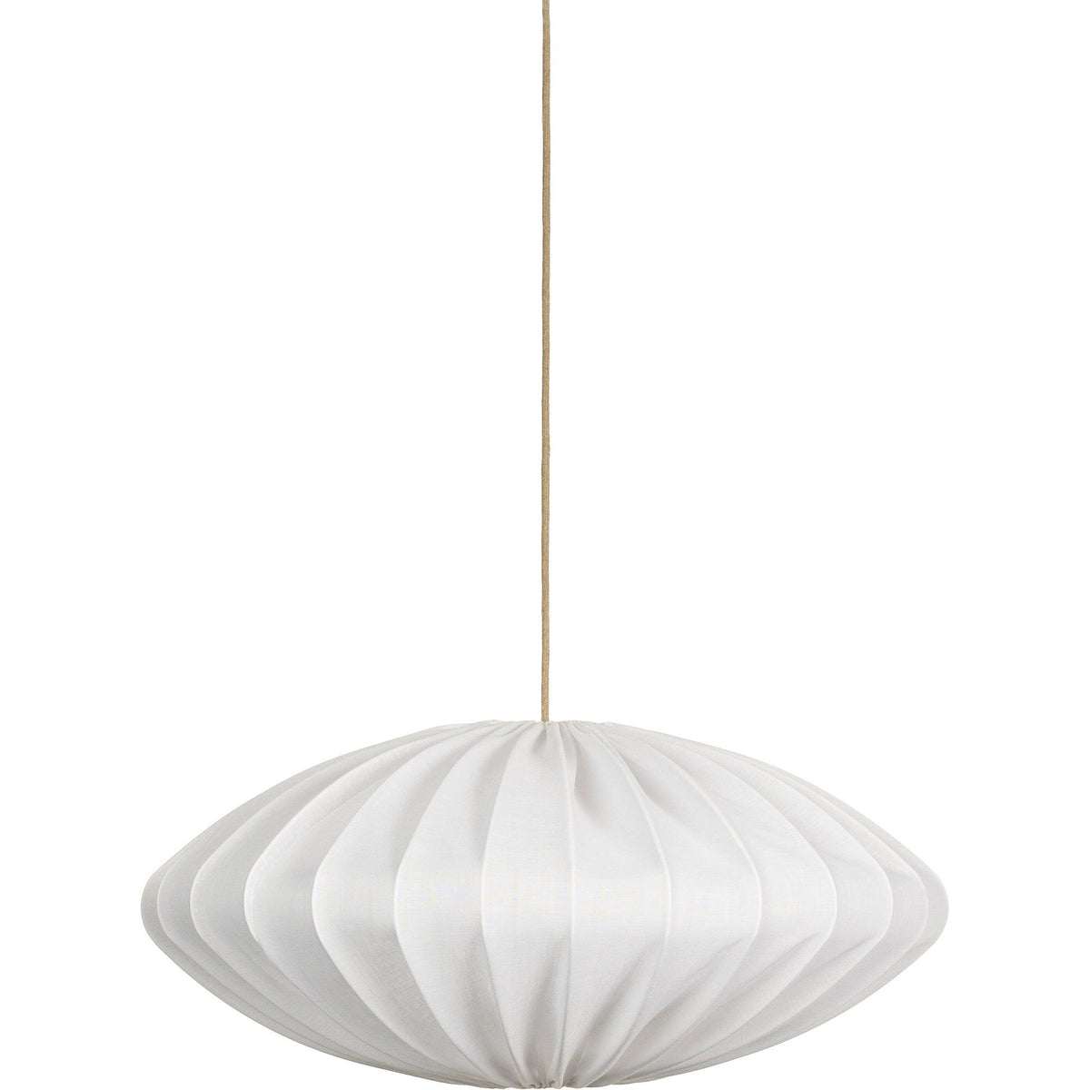 Watt & Veke Ellipse loftslampe i hvid hør, 80 cm