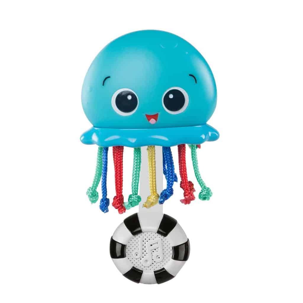 Baby Einstein lysende shaker formet som en blæksprutte, der skifter farve