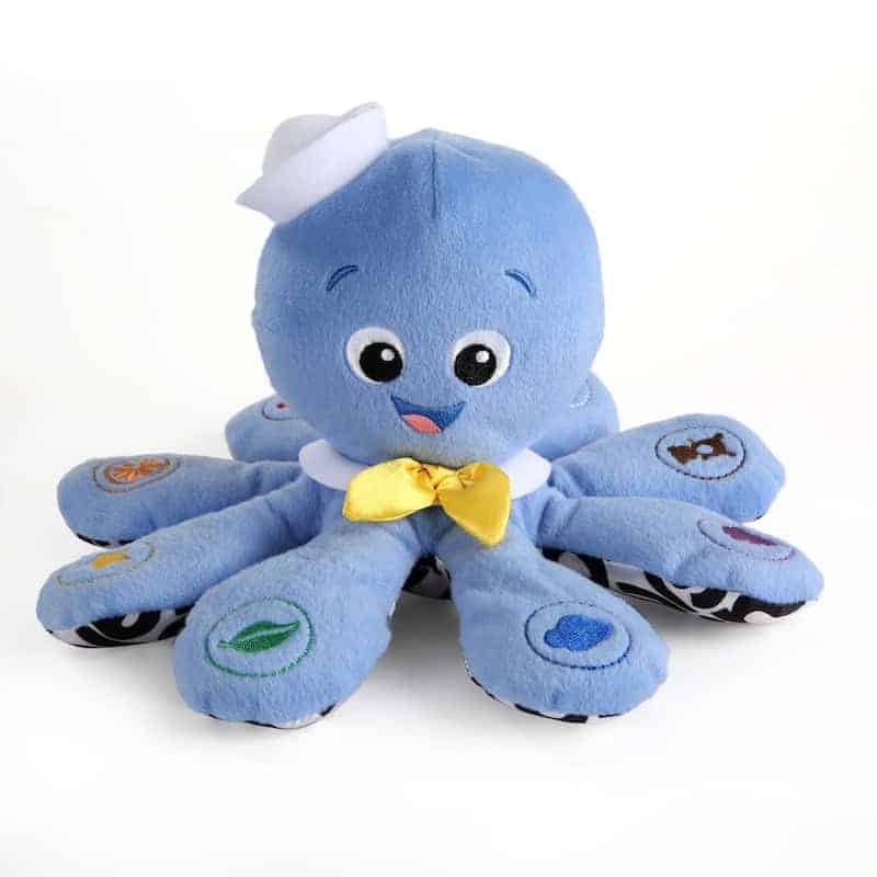 Baby Einstein Octoplush plysblæksprutte, aktivitetsbamse til baby
