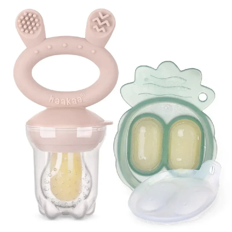Haakaa Food Feeder til baby i farven Blush