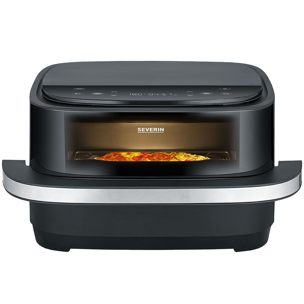 Airfryer Severin FR 2464 S-Fry Pizza med 4 liters kapacitet