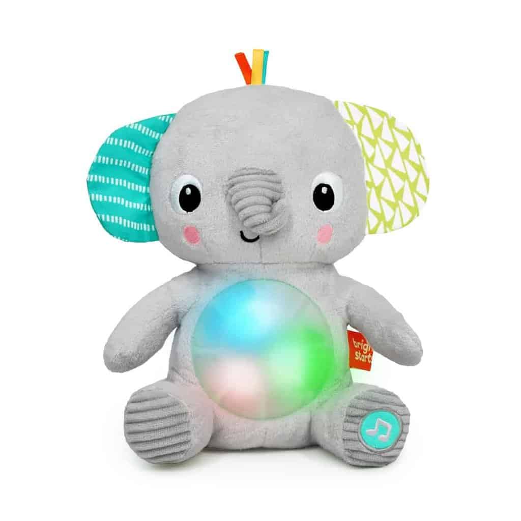 Bright Starts Hug-a-bye Baby plyselefant med lys og musik