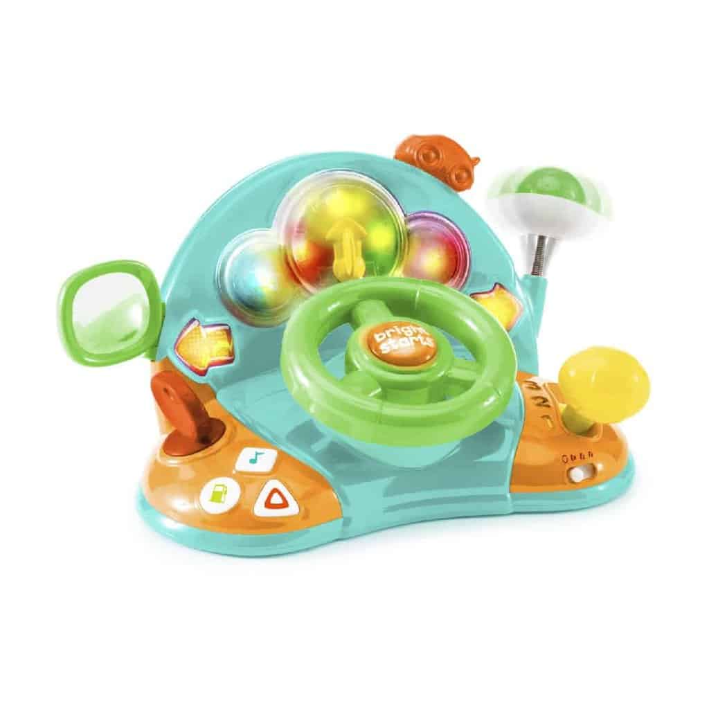 Bright Starts Lights & Colors legetøjskøretøj med rat, knapper og gearstang