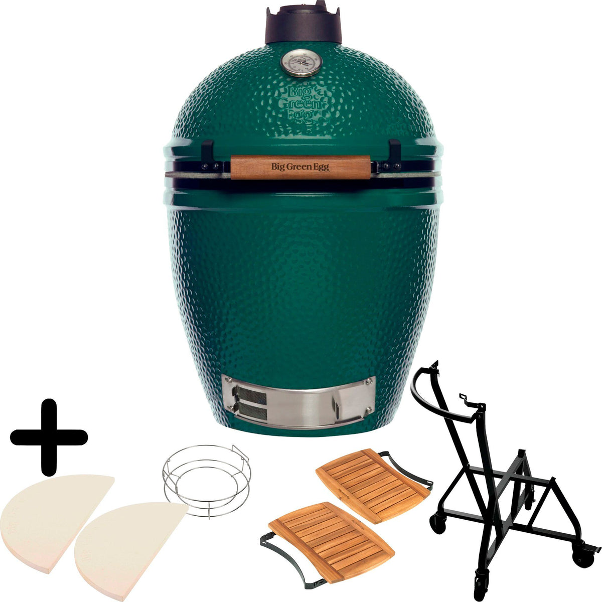 Big Green Egg kamadogrill i størrelse large, komplet pakke+