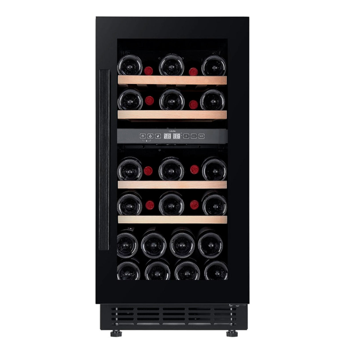 Cavin Arctic Collection 40D Fullglass Black indbygget vinkøleskab med glasfront