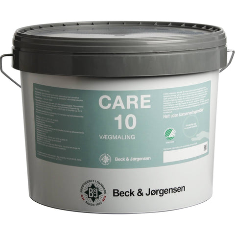 Dåse med hvid Care 10 maling fra Beck & Jørgensen