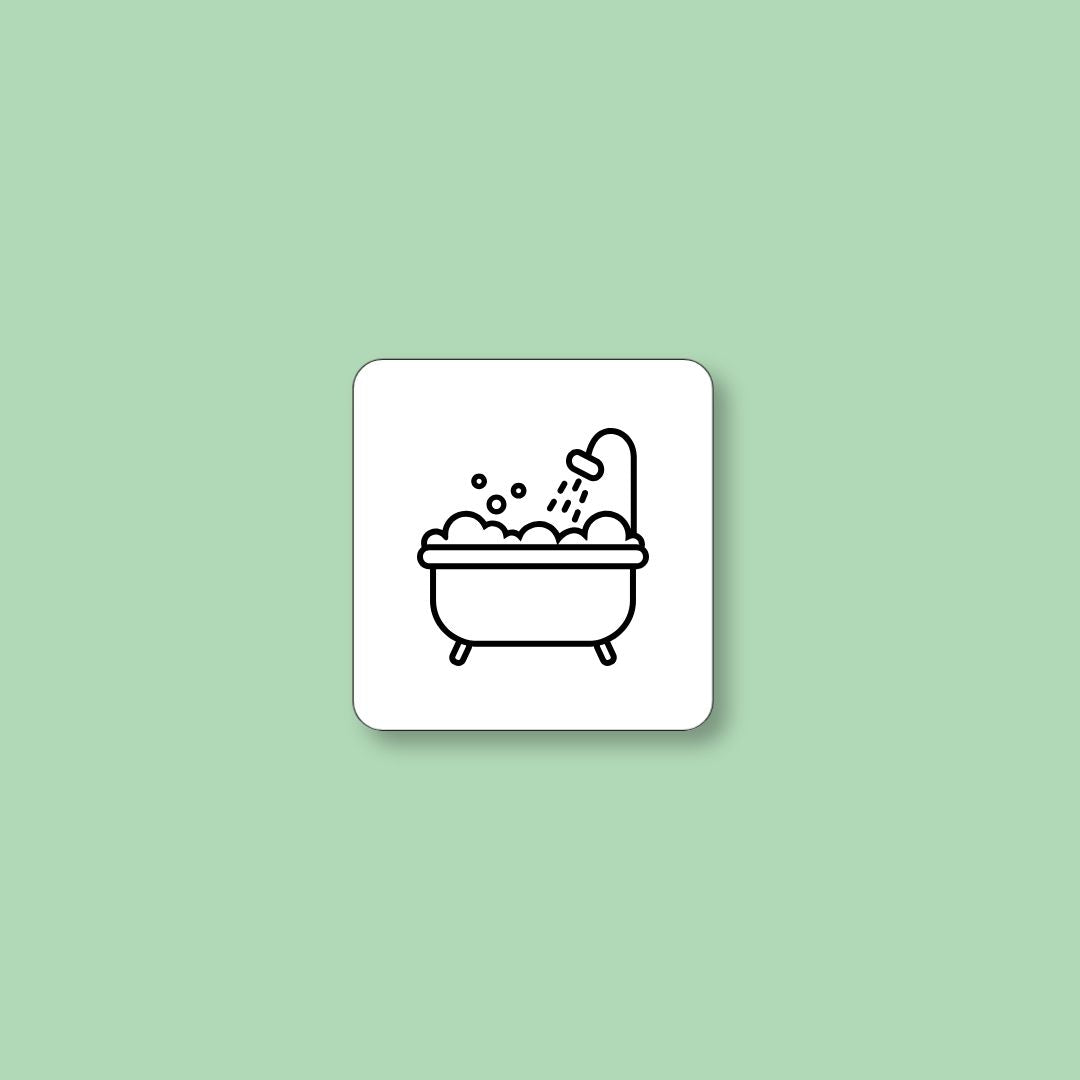 ToDoodle pictogram med motivet Badekar til badetid