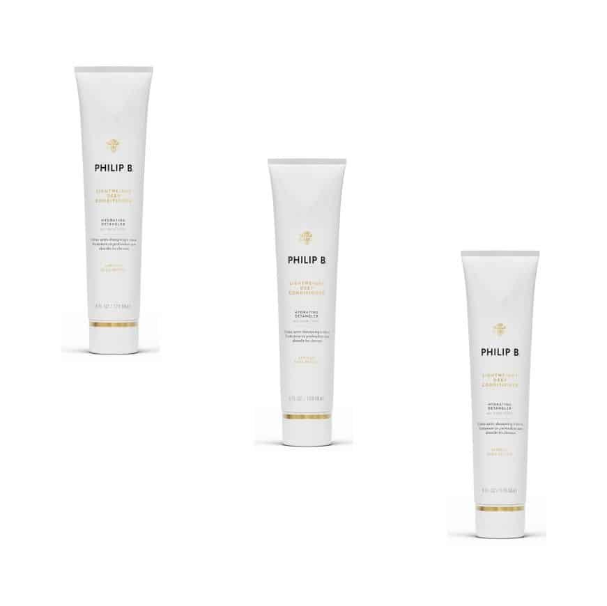 Tre flasker Philip B Light-Weight Deep Conditioning Crème Rinse à 178 ml