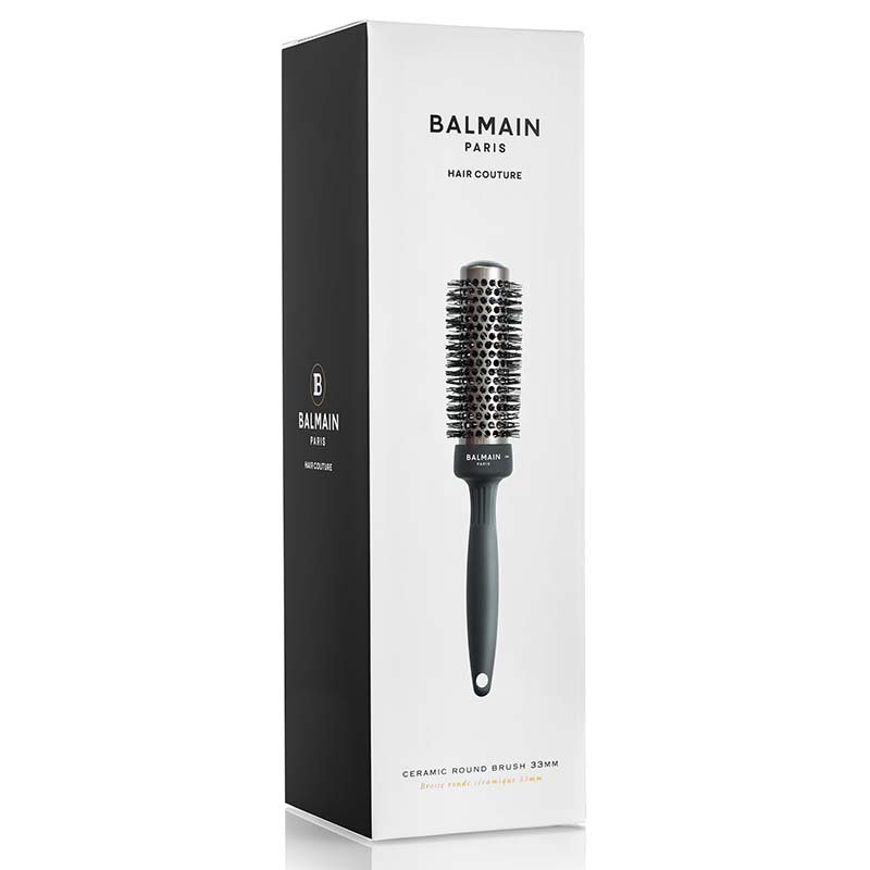 Balmain Professional Ceramic Round Brush 33 mm sort rundbørste med keramisk belægning