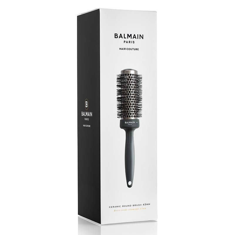 Balmain Professional Ceramic Round Brush rundbørste i sort, 43 mm
