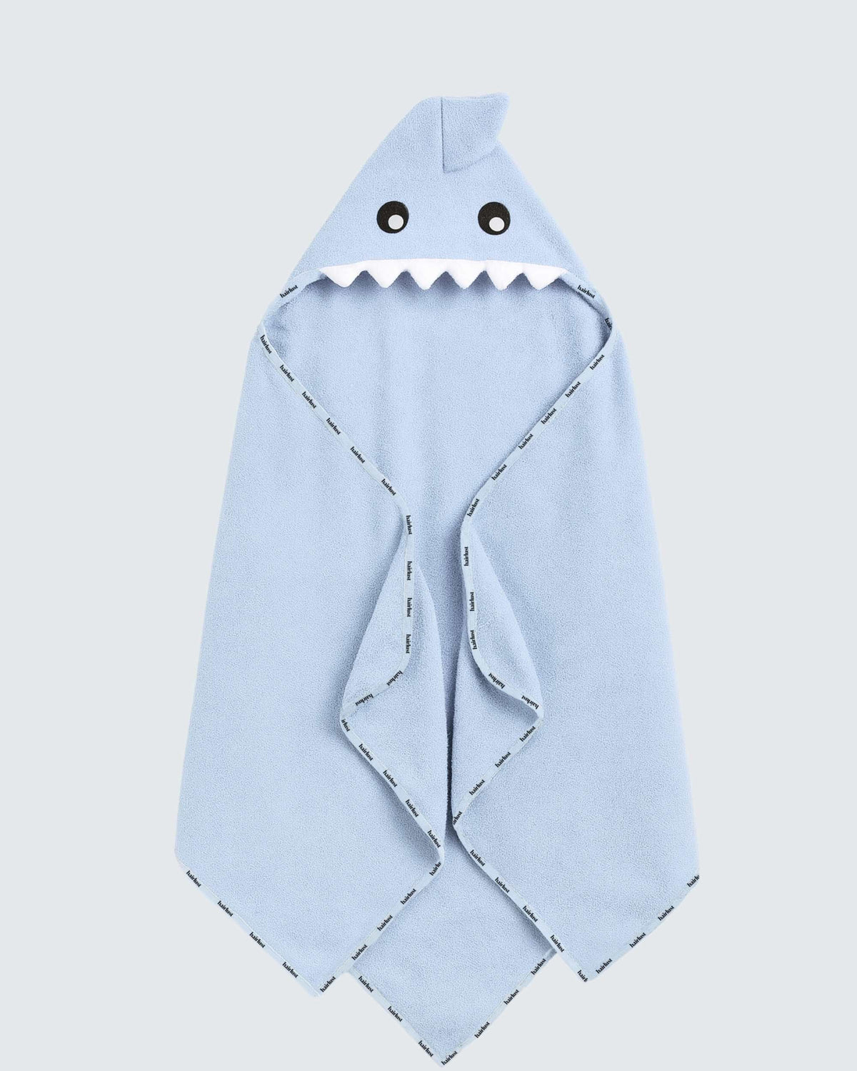 Hairlust Bamboo Baby Hooded Towel babyhåndklæde med hætte i bambus og Shark-motiv