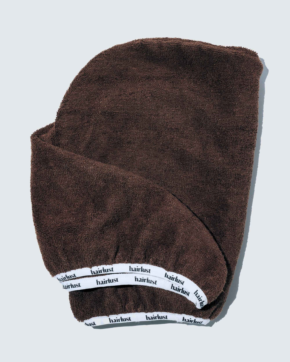 Hairlust Bamboo Hair Towel Wrap i Mocha, hårhåndklæde af bambus og bomuld til hår