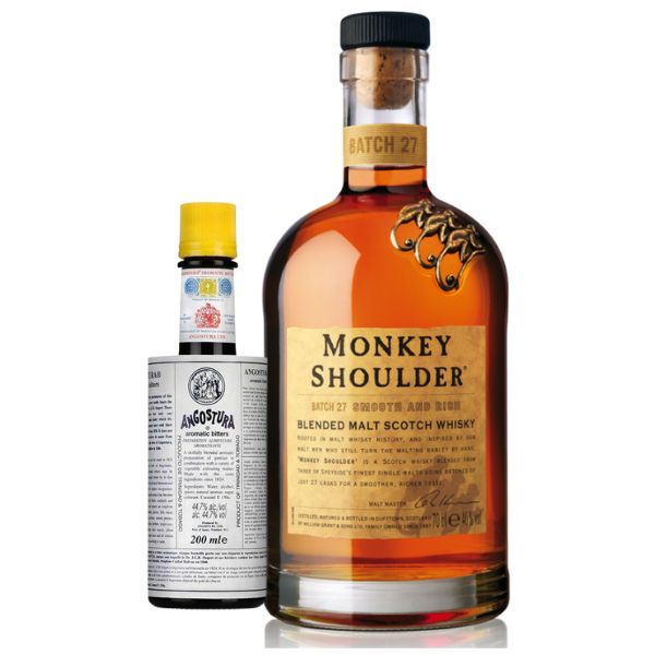 Drinkspakke til Scotch Old Fashioned med ingredienser til ca. 14 drinks