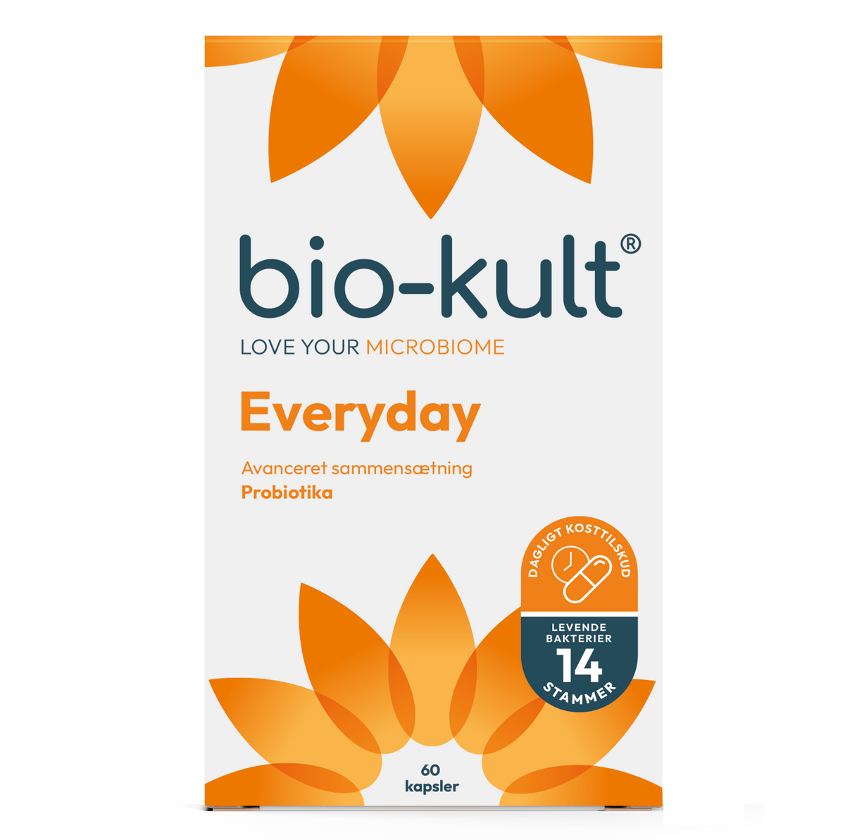 Pakning med Bio-Kult Everyday probiotika, 60 kapsler