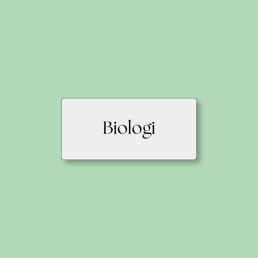 Grå magnetisk ToDoodle skemabrik til faget biologi