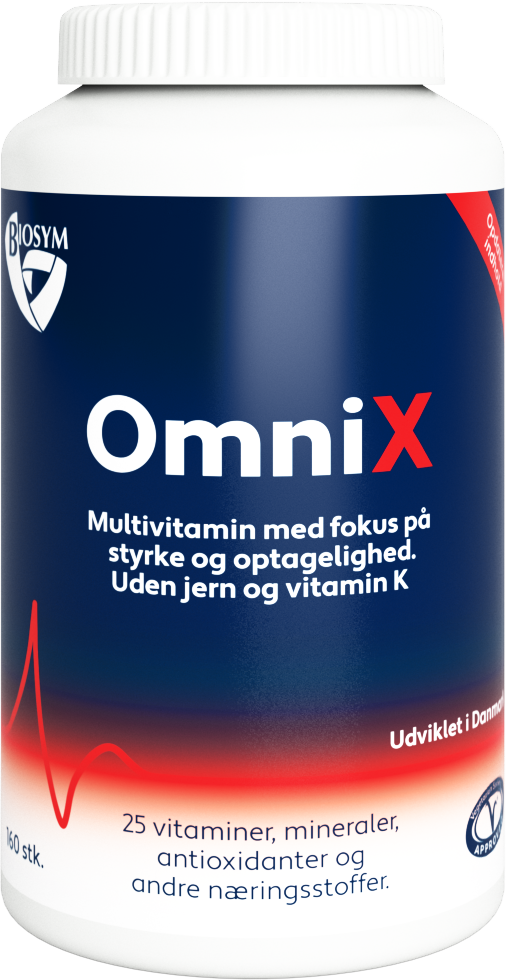 Biosym OmniX kosttilskud, pakke med 160 tabletter
