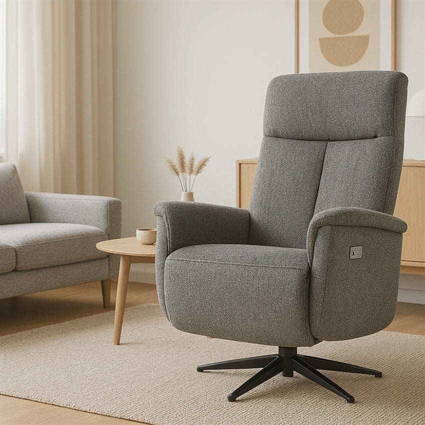 Comfort Living Korsør medium elektrisk lænestol med indbygget fodskammel