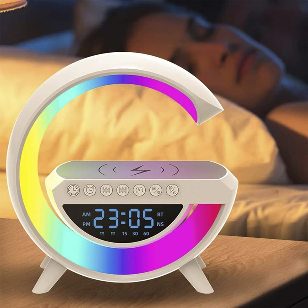 Se G-lys - Trådløs oplader m. bluetooth højtaler og RGB-lampe ✔ Kæmpe udvalg i Satana - Køb online på udsalg og tilbud lige nu ✔ Billig fragt og hurtig levering - Varenummer: Satana-1454625 på lager - Udsalg på Sundhed > Immunforsvar > Midsona Op til 57% rabat - Mere end 1.329 populære mærker på udsalg