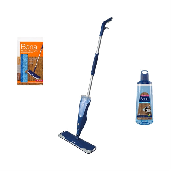 Bona pakkeløsning med Premium Spray Mop til lakerede trægulve