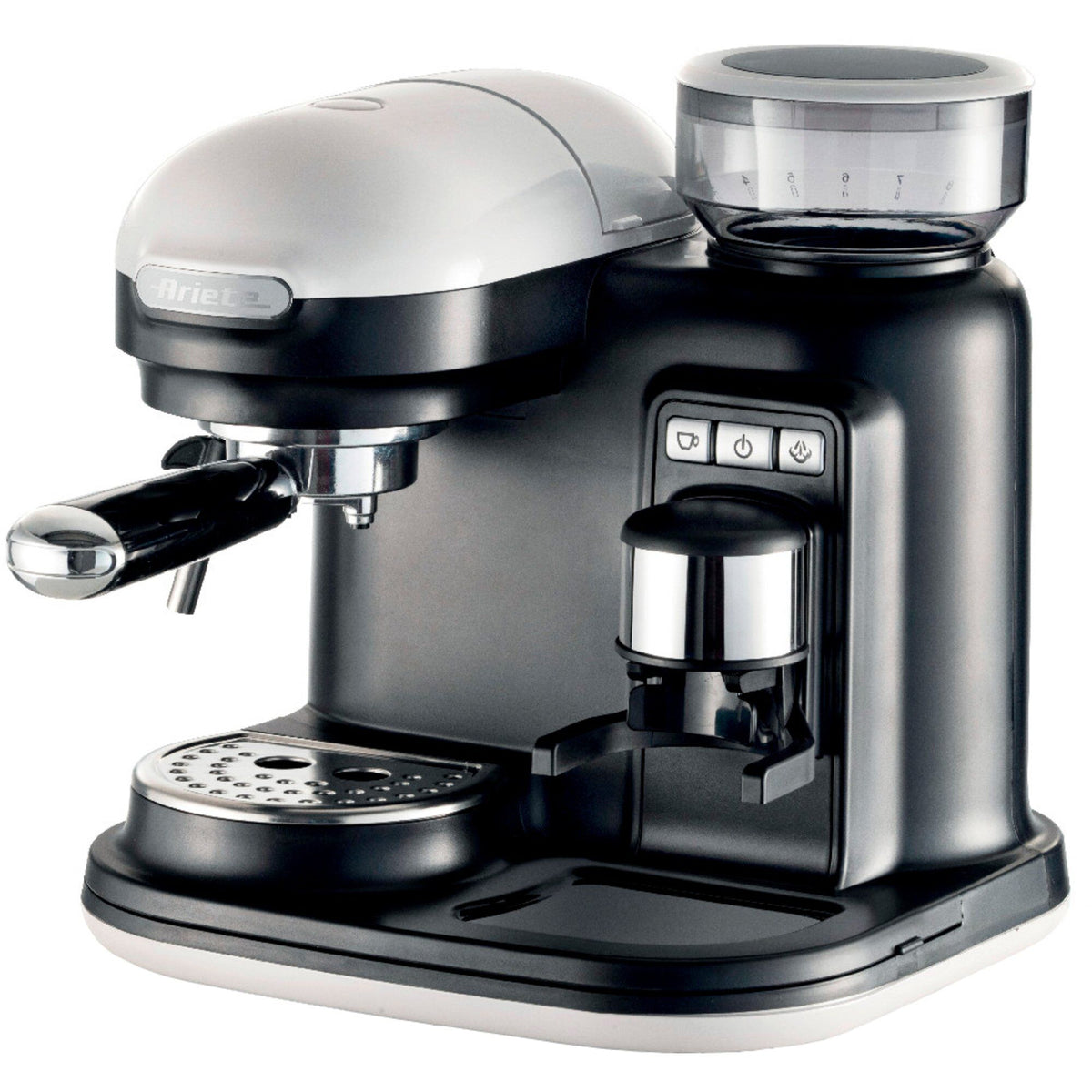 Hvid Ariete Moderna espressomaskine med kaffekværn