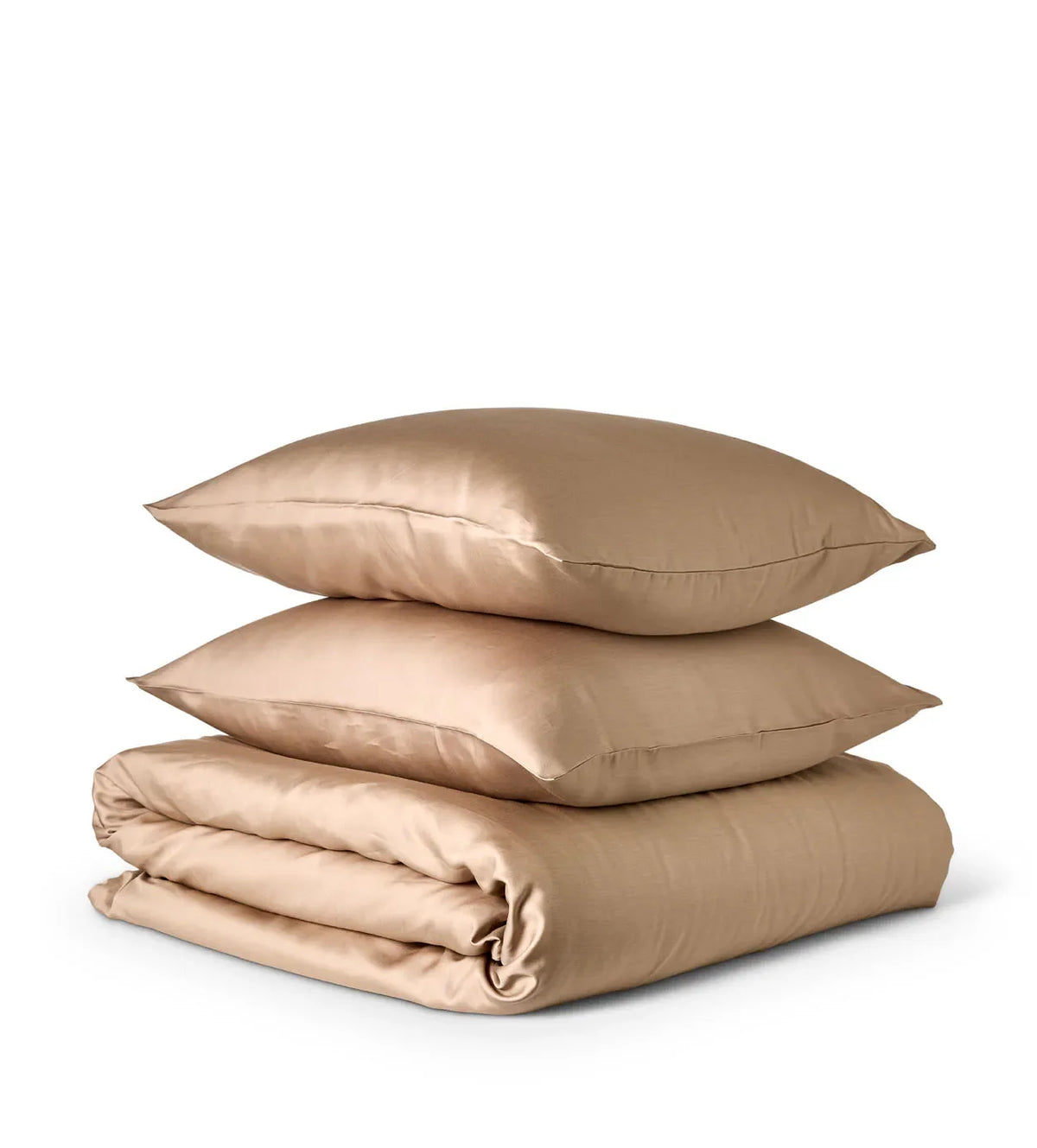 Bremdals bambus sengetøj i beige, satinvævet i bambusviskose, størrelse 200x220